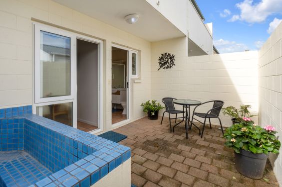Private plunge pool at Cottage Park Thermal Motel